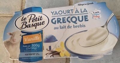 Yaourt à la grecque au lait de brebis vanille