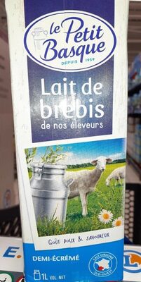 Lait de brebis front packaging