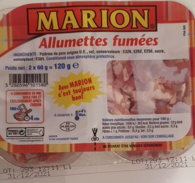 Allumettes fumées front packaging