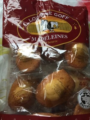 Madeleines Pur Beurre Louis Le Goff - Sachets Individuels X13 front packaging