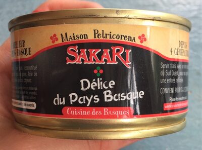 Sakari délice du pays basque front packaging