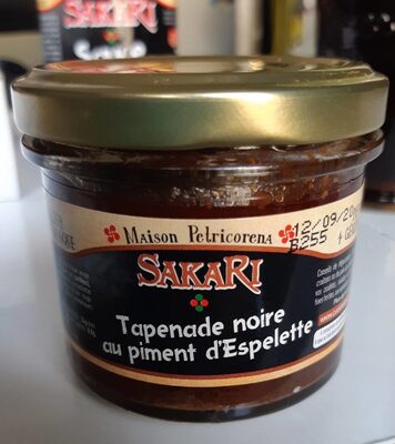 Tapenade noire au piment d'espelette