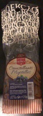 Croustillants myrtilles front packaging