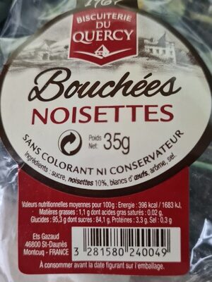 Bouchées Noisettes