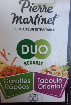 Duo sécable Carottes Râpées - Taboulé Oriental