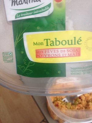 Pierre Martinet Mon Taboulé aux fèves de soja poivrons et maïs la barquette de 500 g