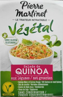 Salade de quinoa aux légumes et fèves de soja front packaging
