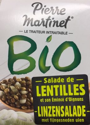 Salade de lentilles et son emince d'oignons