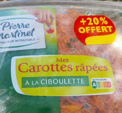 Carottes râpées à la ciboulette