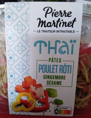 Thai Pâtes Poulet rôti Gingembre Sésame front packaging