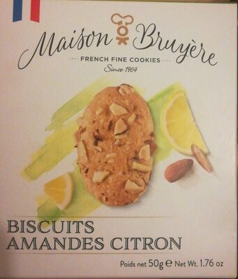 Biscuits amandes citron