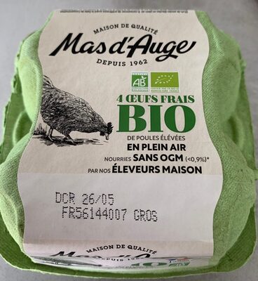 Œufs Frais Bio front packaging