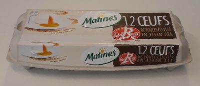 12 oeufs plein air Label Rouge