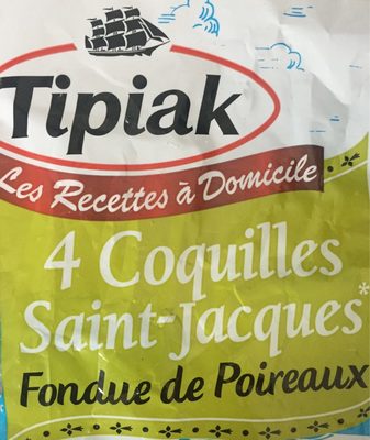 Coquilles St Jacques et fondue de poireau