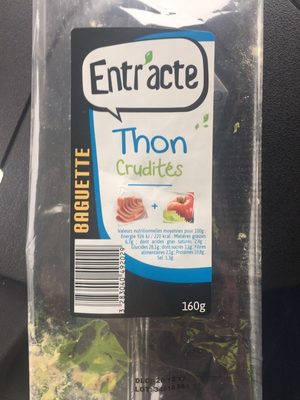 Baguette thon crudités