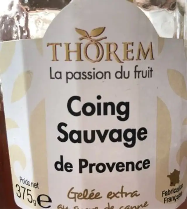Gelée de coing sauvage de provence front packaging