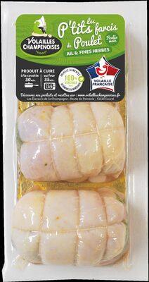 3 P'tits farcis de poulet Ail et fines herbes