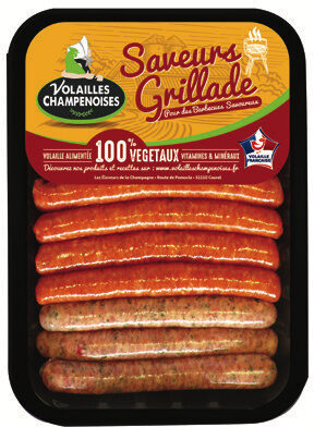 Mix Royal : 4 saucisses nature + 4 merguez + 4 saucisses aux herbes