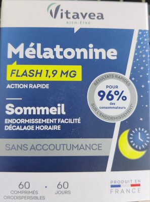 Mélatonine Flash 1,9 mg Sommeil