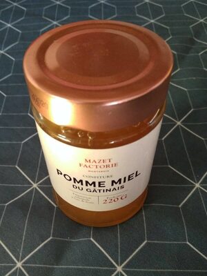 Confiture pomme miel du gatinais front packaging