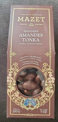 Friandises amandes Tonka