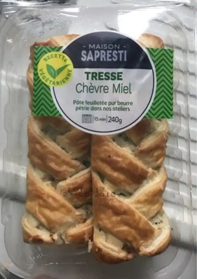 Tresse chèvre et miel front packaging