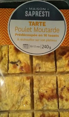 Tarte poulet moutarde
