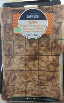 Tarte poulet champignon