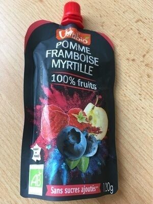 Compote pomme framboise myrtille