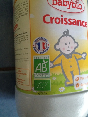 Lait de croissance Bio front packaging