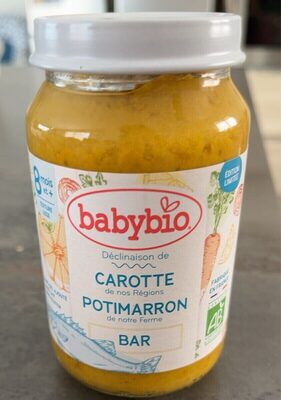 Bar Carotte potimarron front packaging