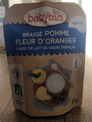 Brassé pomme fleur d'oranger a base de lait de vache francais