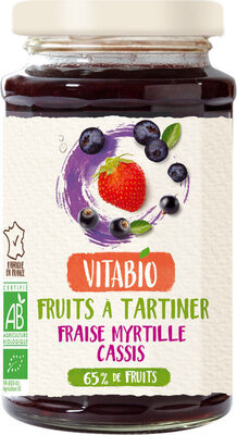 Fruits à tartiner Fraise Myrtille Cassis