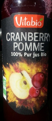 100% pur jus bio cranberry et pomme