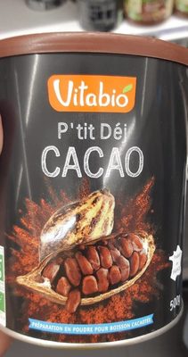 P'tit dej cacao front packaging