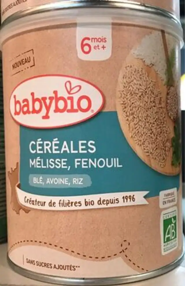 Céréales Mélisse Fenouil front packaging