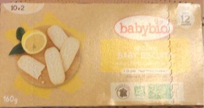 Baby biscuits front packaging