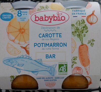 Carotte potimarron bar front packaging