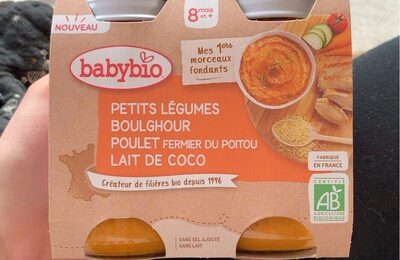 Petits legumes boulghour poulet fermier du poitou lait de coco