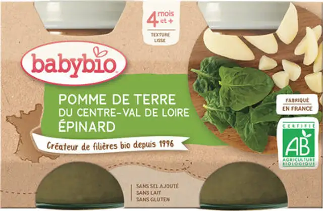 Petits Pots Pomme de Terre Epinards front packaging