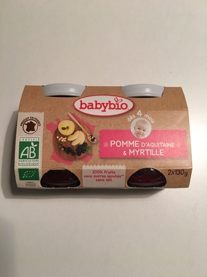 Pomme de Nouvelle-Aquitaine & Myrtille front packaging