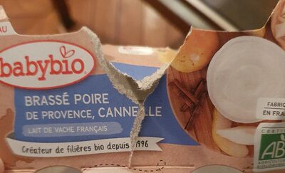 Brassé poire de Provence, cannelle