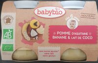 Babybio pomme, banane & lait de coco