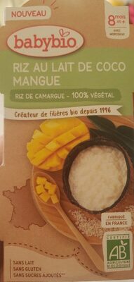 Riz au lait de coco mangue