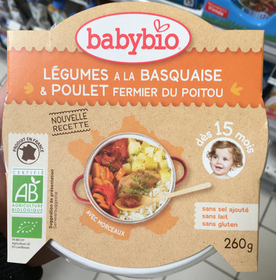 Légumes à la basquaise & poulet fermier de nos régions
