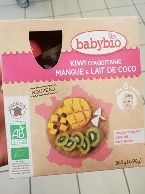 Kiwi d'aquitaine mangue et lait de coco