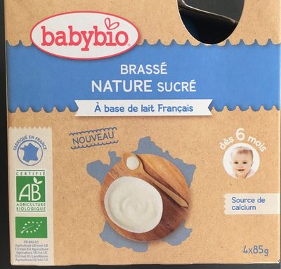 Brassé nature sucré front packaging