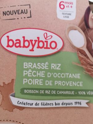 Brasse riz pêche poire