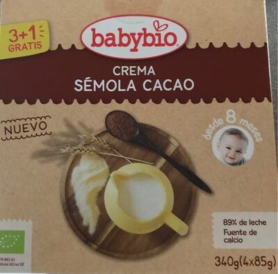 Crema sémola cacao