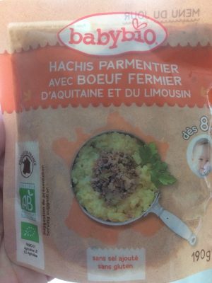 Hachis Parmentier avec Boeuf fermier d'Aquitaine et du Limousin